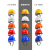 HKNA安全帽工地头盔劳保建筑工程电力工人玻璃钢头盔晒遮阳帽 橙色国标加厚