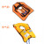 严品安防 便携式充气救生衣 带救生口哨马甲橙色自动充气款含气瓶CQJSY-002
