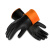 谋福 CNMF 9897 工业耐酸碱手套 止滑防腐蚀化工防护手套 加厚橡胶手套劳保手套 （黑色耐酸碱款 55cm）
