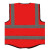 海华 反光背心 可印字反光衣马甲加厚带多袋建筑工地施工环卫年检 红色
