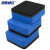 海斯迪克 HKW-250 白板擦 EVA毛毡布板擦 正方形5*5*2清洁擦除尘擦海绵擦玻璃擦 蓝色黑布带磁（36个）