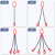 琴奋吊索具起重链条吊具吊环挂钩吊装工具专用吊链扣环吊钩 10吨1米2腿 