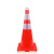 【链工】锥圆锥红白雪糕筒交通设施安全警示路障锥PVC橡胶路锥 90CM