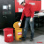 西斯贝尔SYSBEL WA8109500防火垃圾桶高51直径41 OSHA规范52.9LUL标准红色 1个