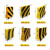 水泥防撞墩 交通市政工程高速公路路障施工隔离防护墩 黑黄红白管 50直径连接杆2米长/条