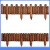 德威狮 户外庭院防腐木桩围栏栅栏篱笆 长90厘米 (矮30高35直径6厘米) 单位：件