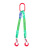 龙禹盛 吊装带 带钩 起重吊装工具 一条价  两腿3吨2米 