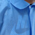 一次性工作服白大褂无纺布防尘养殖厂实验室参观服加厚 L(165-170) SMS加厚蓝色针织袖口纽扣款
