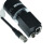 工业相机6芯电源线hr10a-7p-6s柔性IO触发线巴斯勒工业相机电源 黑色 弯头 3m