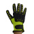 海太尔（HTR）机械手套系列 魔术扣荧光绿黑防撞救援机械手套 0390 1副 定制