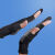 薄款手套防晒男女骑行防滑耐磨户外运动劳保防护露手指头 12双装黑色-漏两指