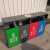 迪恩斯（DEANS）户外四分类垃圾桶室外连体大号商用环卫果皮箱市政物业小区街道公园垃圾箱 四色镀锌板