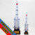 中国长征5号火箭1:100模型 合金成品玩具长征五号发射航天模型 1:100长征5号【铝箱】