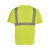 安大叔 E774 反光T恤建筑户外吸湿排汗警示服圆领荧光黄 XXXL码 1件装