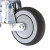 冰禹 BYA-233 人造胶TPR弹簧手推车减震轮 轻型刹车减震脚轮 5寸刹车轮  