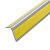 冰禹 BYaf-526 PVC楼梯踏步台阶防滑条 幼儿园地面瓷砖直角包边条防滑自粘贴条 黄色5cm*1m