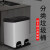双桶分类垃圾桶干湿30L上海北京厨房带盖脚踏大号不锈钢 30L 双桶 原钢色