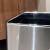 欧润哲 银色方形无盖不锈钢垃圾桶12L办公室单位机构卫生间大号废纸桶户外厕所直投纸篓直投方桶