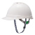梅思安/MSA V-Gard500豪华型ABS透气孔V型安全帽工地建筑工程防砸防冲击头盔一指键帽衬带下颚带 可定制 白色