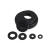 FACEMINI CJ-228黑色绝缘平垫塑料塑胶垫圈 2个装 4*8*1(1000个)