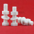 PP聚丙烯外六角螺丝螺母平垫塑料防腐绝缘耐酸碱螺栓M6M8 6*6010套