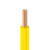 起帆电线电缆 BVR4平方国标家装进户铜芯电线单芯多股软线 黄色零线 50米