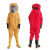 防化服耐酸碱工作服防护面罩消防二级化学防护服轻型连体无尘生物 防毒面具7号