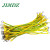 JIMDZ 光伏板接地线 太阳能连接线黄绿双色接地线 桥架配电箱跨接线 4平方-长250mm-孔径6mm-100条