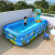 贝木惠儿童充气三环泳池自动充气游泳池玩具球婴儿洗澡桶水池家用室内 普通款1.2米两层印花