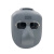 谋福电焊面罩头戴式脸部面具耐高温电焊面屏烧焊氩弧焊电焊眼镜（灰色电焊面罩BX+黑+透明眼镜+绑带）  1034