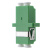 慈创电信级LC双工光纤耦合器法兰盘LC-LC光纤连接器适配器 电信级 绿色