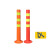 塑料警示柱PU弹力柱路障路桩隔离桩护栏交通设施反光防撞立柱B 45cmEVA默认橘黄（1个）+螺丝
