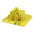 赫钢 加厚黄色医疗垃圾袋(50个)塑料袋  100升 平口90*100 个 黄色 60*70(一捆50个)