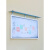 挂墙宣传栏公示栏橱窗栏公告栏文化展板告示栏活动展示板 150x300cm(银色) 带雨棚带楣板