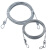 俱威 晾衣绳包塑钢丝绳（可定制裁剪）承载力强 4mm包塑3米透明(室内外配件）