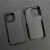 慕念适用iPhone14Promax手机壳苹果14Pro新款Plus凯夫拉碳纤维1 三包金属圈细纹600D哑黑 iPhone14 Pro Max