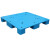 正方形平板九脚塑料托盘叉车塑胶卡板仓库地垫垫板防潮板工业托板 0.8*0.8米平板九脚加厚