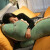 超软大号恐龙毛绒玩具抱枕靠垫午睡枕长条枕陪你睡觉床上懒人趴枕头玩偶公仔 软体绿色 长约1米