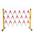 佑工信 伸缩围栏可移动式隔离护栏绝缘电力施工道路安全防护栏玻璃钢（管式） 黄黑色1.2米高*5米长 单位：个