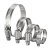 麦锐欧 304不锈钢喉箍 一字管卡箍 水管抱箍管箍 21-44（12mm）10个/套