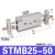 气动STMB10/16-25-50-75-100-125-150-200-175-S双杆滑台气缸 S STMB25-50 双杆 带磁