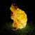 博雷奇led动物造型灯乌龟灯发光情人龟树脂草坪灯景观装饰小品灯灯 浅黄色