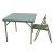 阿力牛 AYJ77 绿色吹塑折叠桌 户外野战餐桌 便携式折叠方桌  87*87*74cm 