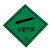 易燃液体气体腐蚀标识牌铝制安全告示危化品车辆警示牌贴纸 不燃气体2(铝板非冲压款) 30x30cm