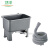 卫洋WYS-1224 塑料拖把池 豪华款灰色大号+1米出水管 卫生间阳台墩布池清洗池水池水槽