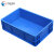 分齐 塑料大号可带盖周转箱长方形塑料箱子物流箱过滤工具储物箱塑胶养龟箱 600*400*280mm蓝