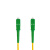 蓝邮 光纤跳线 SC-SC 单模单芯 黄色 2m SC/APC-SC/APC-2M