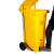 庄太太 【50升黄色带轮】加厚医疗垃圾桶医桶黄色回收筒医疗利器盒医疗废物收纳桶箱