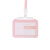 柯瑞柯林HKGSF工业卡套工牌塑料外壳横款带挂绳粉色6个装