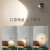 山头林村卧室床头吊灯现代简约餐厅灯设计感可调角度旋转长线可升降小吊灯 铬色暖光